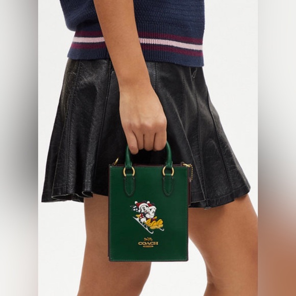 NWT Coach Outlet Disney X Coach North South Mini Tote With Sled Motif - Picture 3 of 9